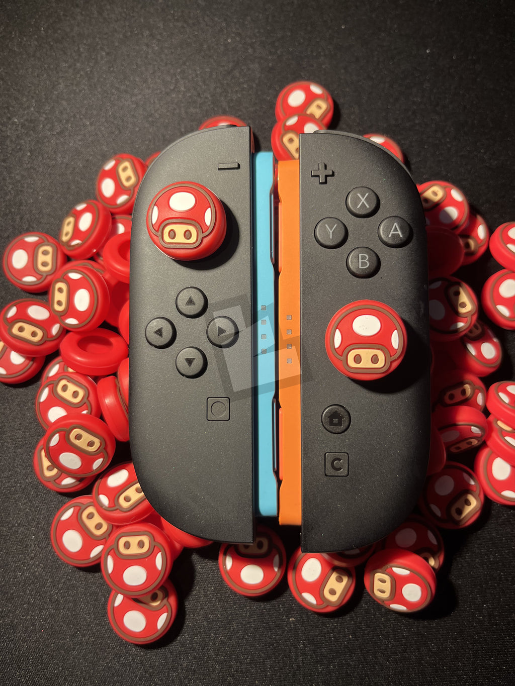 Mario Red Mushroom Thumb Grip Caps