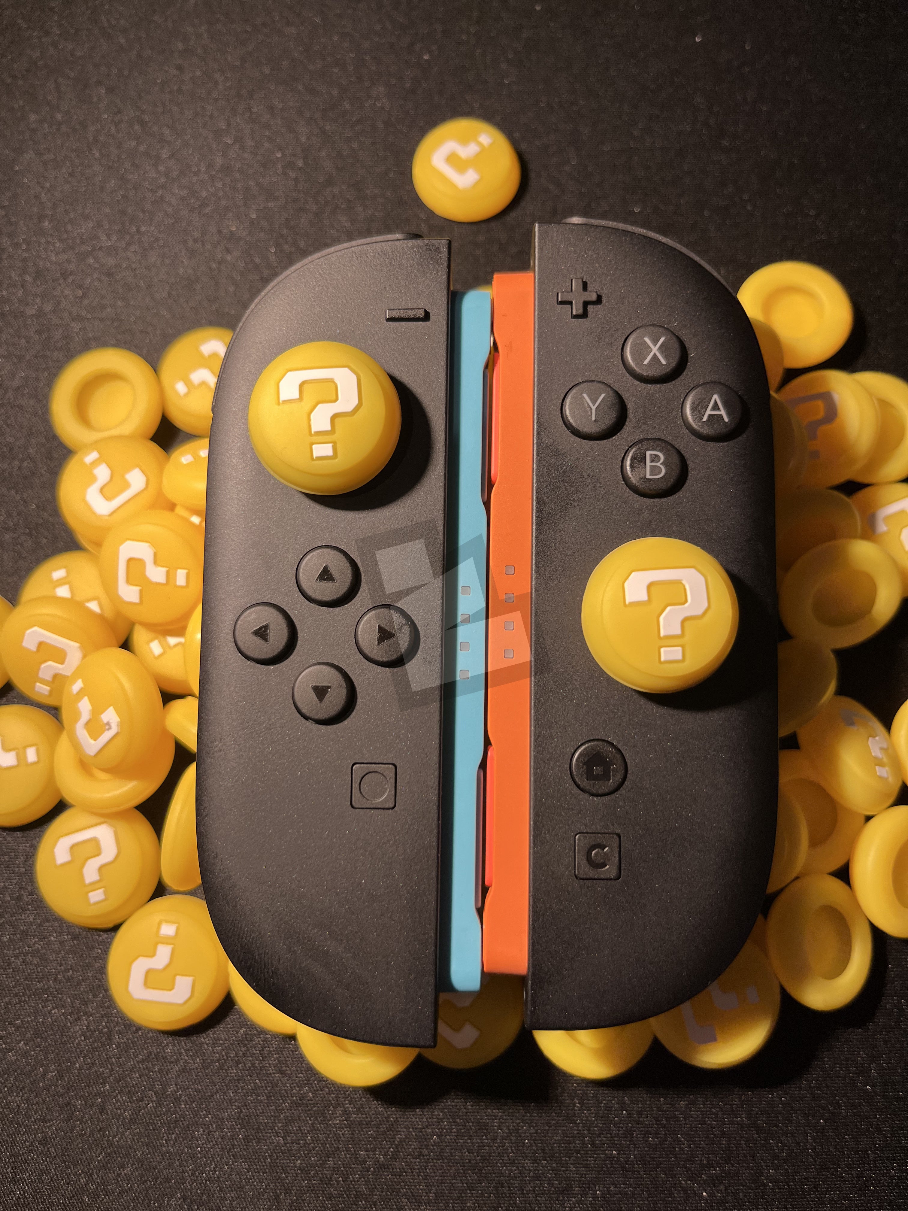 Mario Question Block Thumb Grip Caps