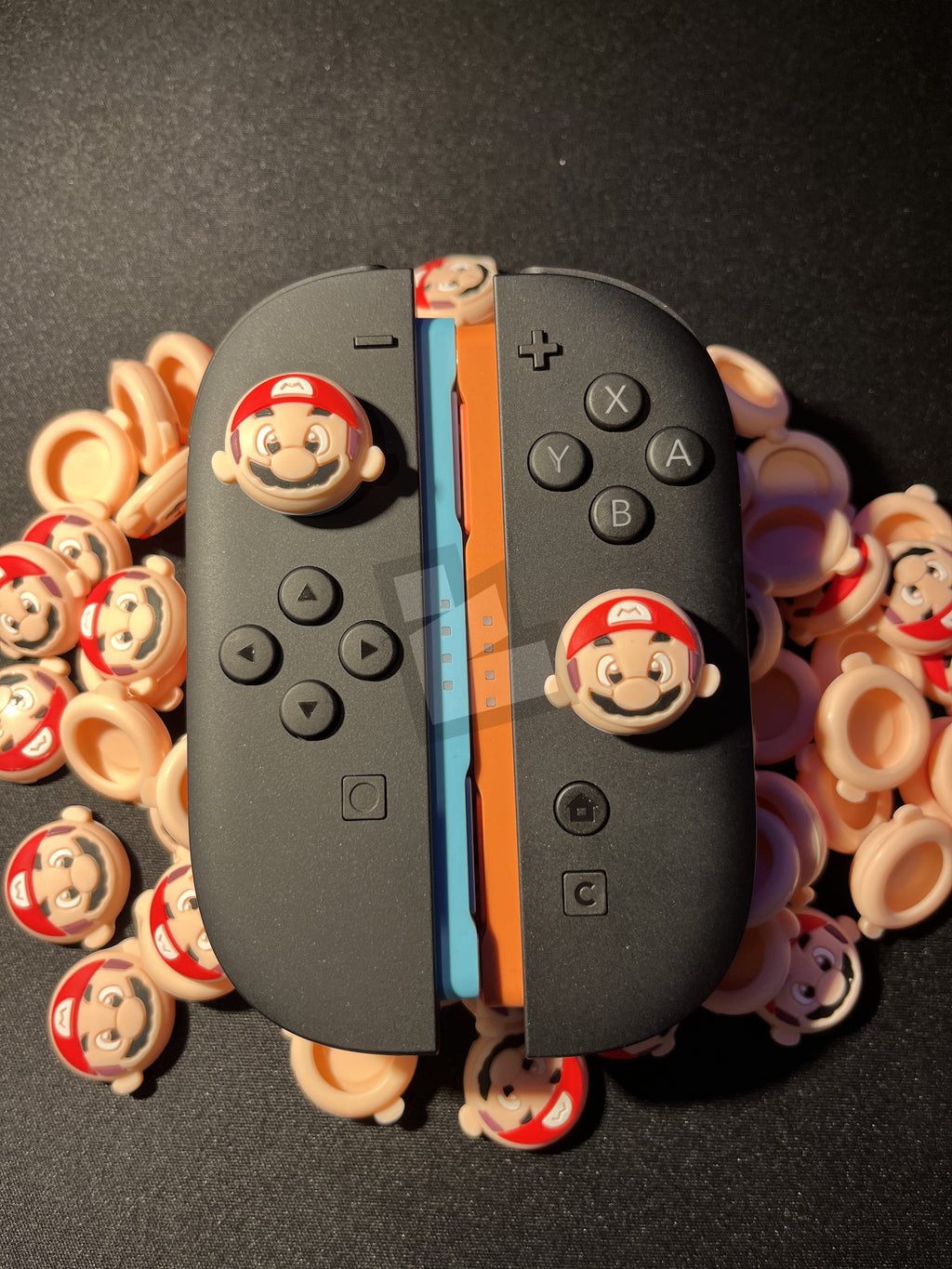 Mario Face Thumb Grip Caps